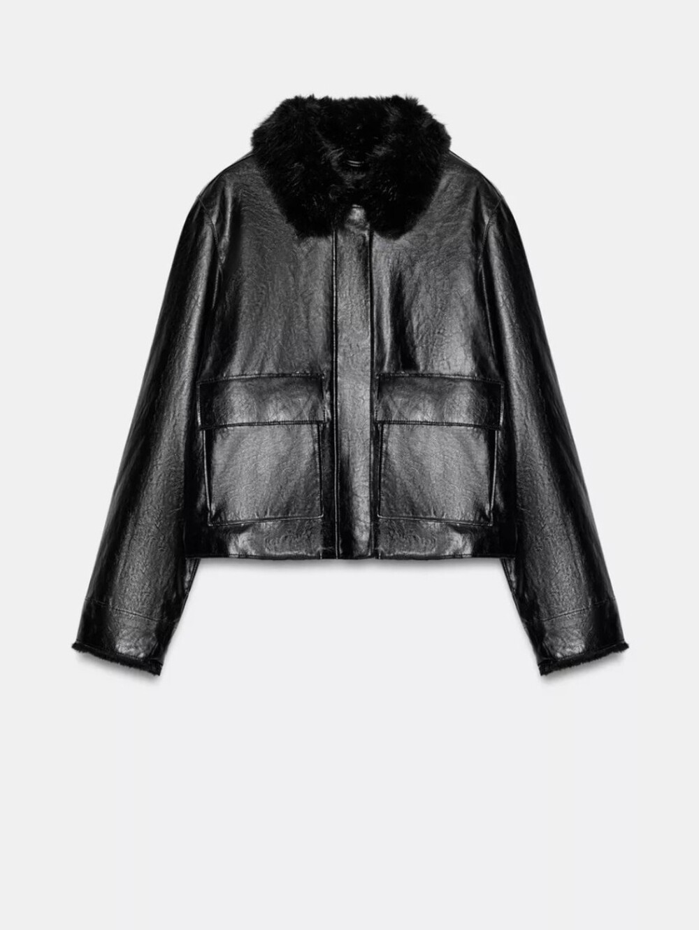 Zara:FAUX LEATHER JACKET(S)